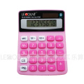 8 dígitos de doble poder colorido mini calculadora de escritorio (LC208C)